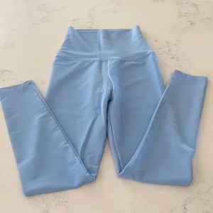 beach riot blue ribbed leggings - like new